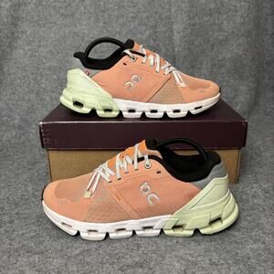 On Cloudflyer 4 Peach Aloe Mesh Trainer Running Shoes Women Size 9.5 US 71.98669